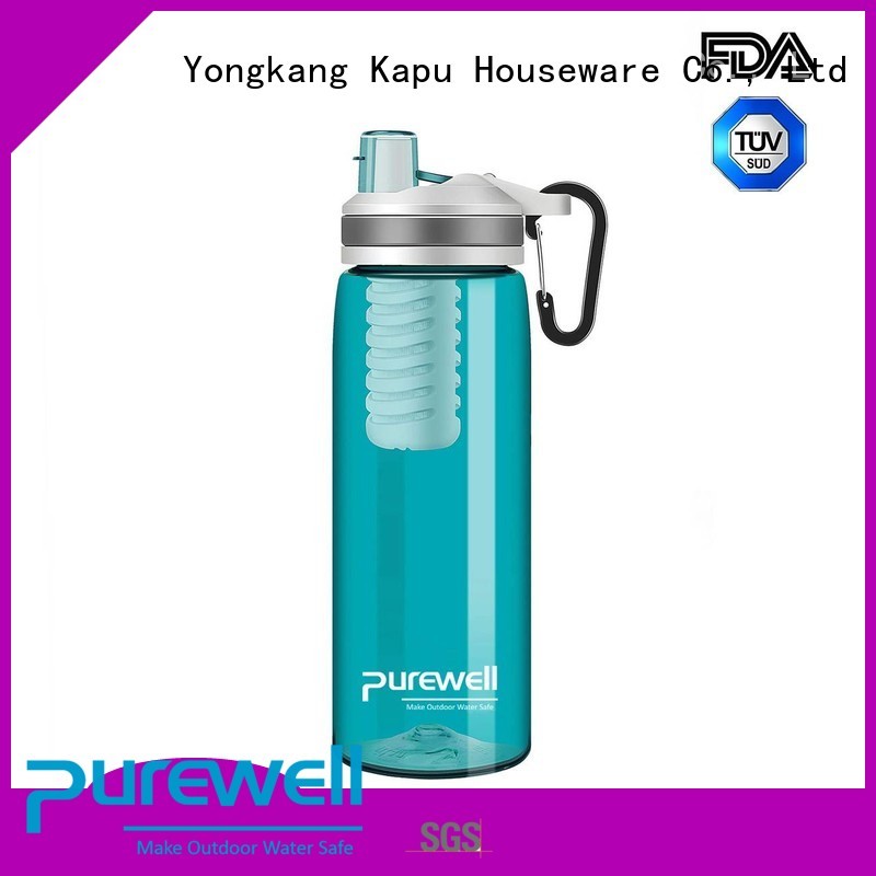 Purewell water purifier bottle inquire now for hiking