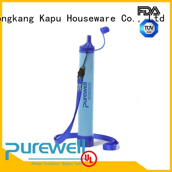 Purewell water filter straw factory price for traveling