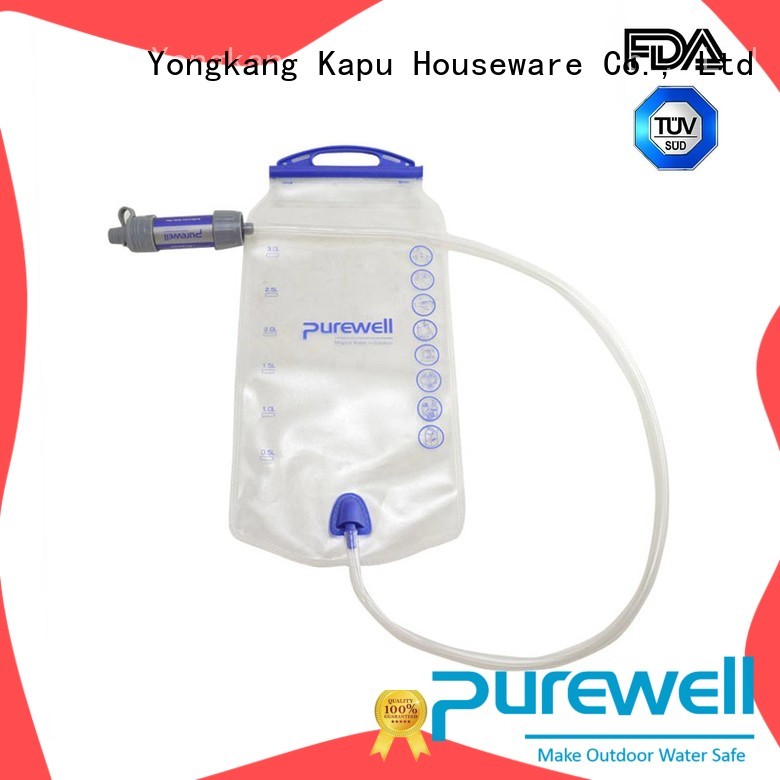 Purewell convenient water filter bag reputable manufacturer for hiking