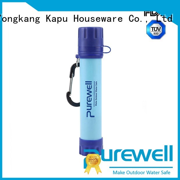 Purewell portable water filter order now for camping