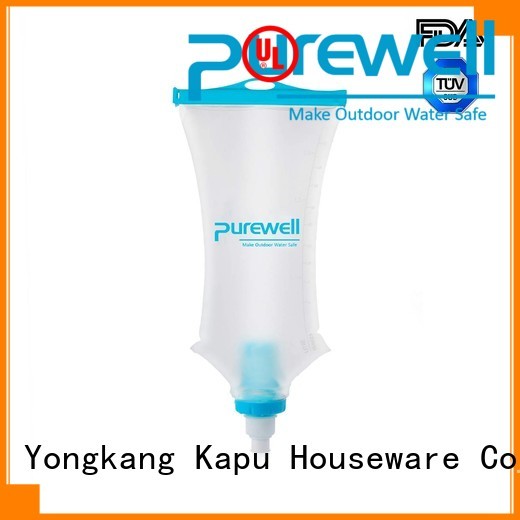 Purewell convenient water filter bag factory price for outdoor activities