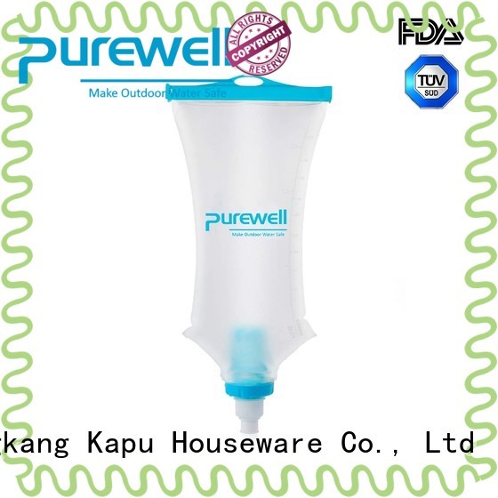 Purewell easy-hanging water filter bag from China for hiking