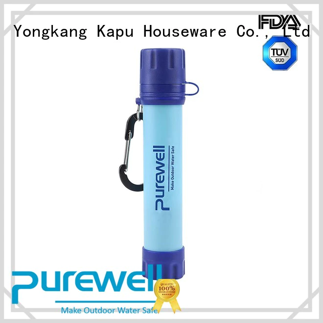 Purewell portable portable water filter order now for hiking