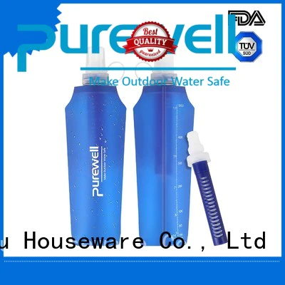 Purewell 1200ml soft flask supplier for Backpacking