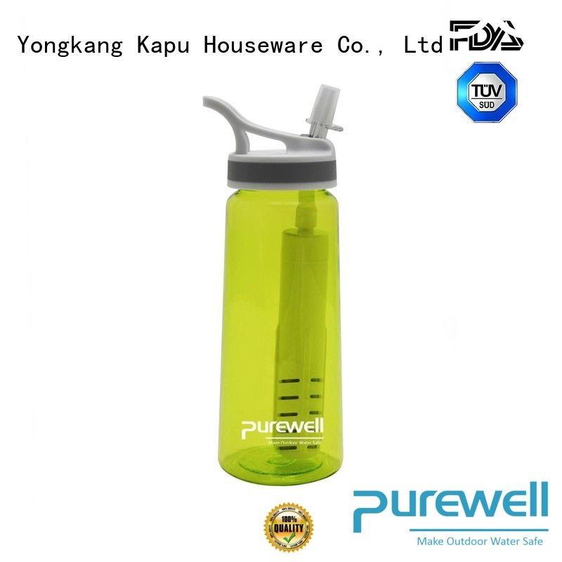 Purewell with carabiner water purifier bottle inquire now