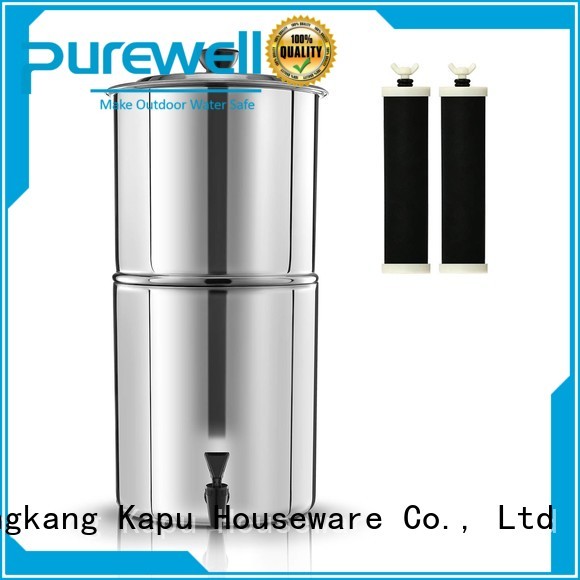 Purewell water filter bottle reputable manufacturer for camping