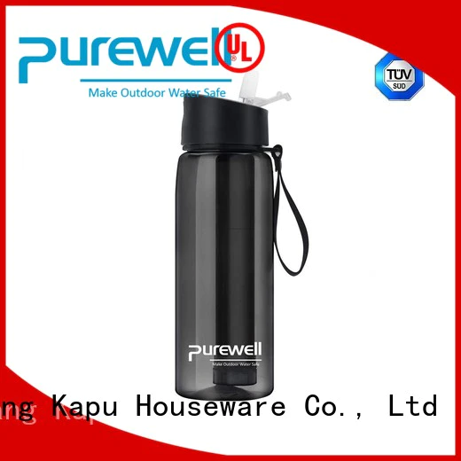 Purewell BPA-free water purifier bottle wholesale for running