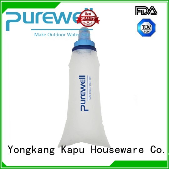 Purewell soft soft flask from China for hiking