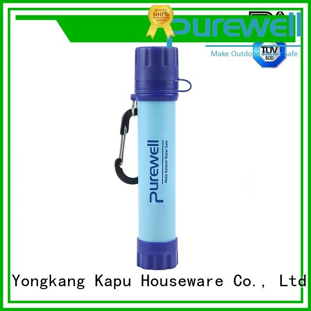 Purewell water filter straw reputable manufacturer for camping