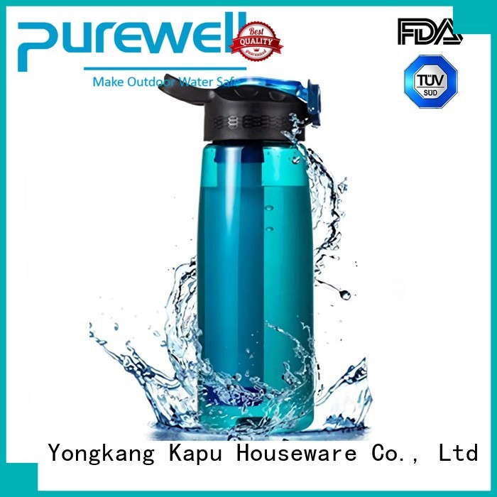 Detachable water purifier bottle supplier for Backpacking