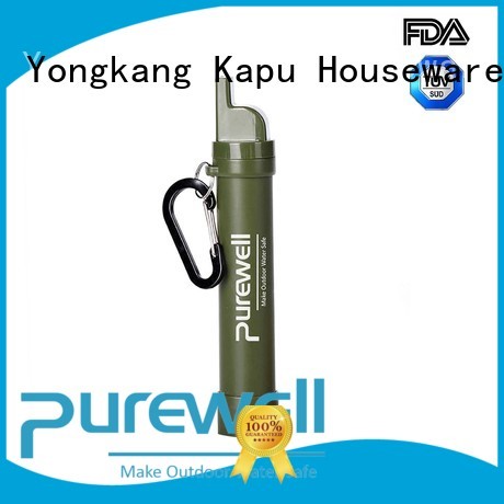Purewell water filter straw order now for hiking