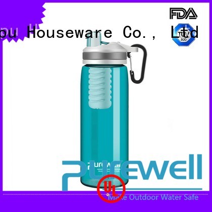 Purewell BPA-free water purifier bottle inquire now
