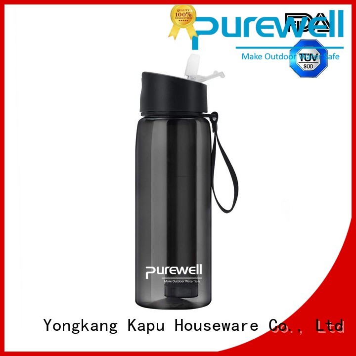 Purewell BPA-free filtered water bottles for hiking inquire now for Backpacking