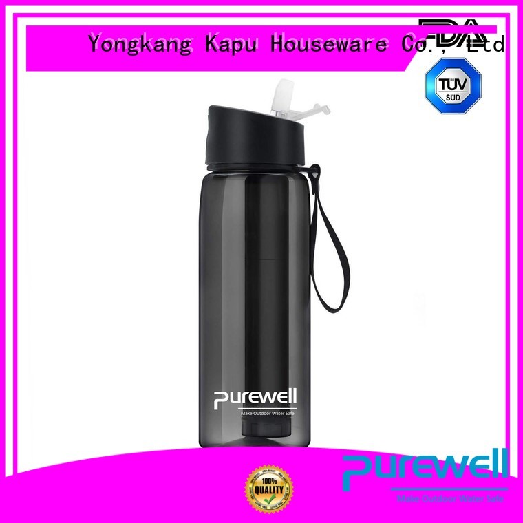 Purewell water filter bottle inquire now for hiking