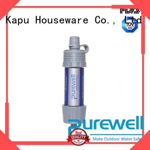 Purewell Customized portable water filter factory price for camping