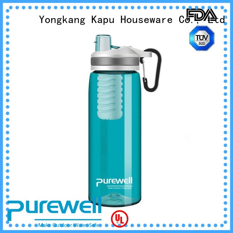 Purewell BPA-free water filter bottle wholesale for running