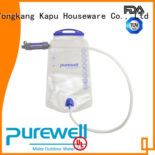 Purewell convenient water filter bag reputable manufacturer for hiking