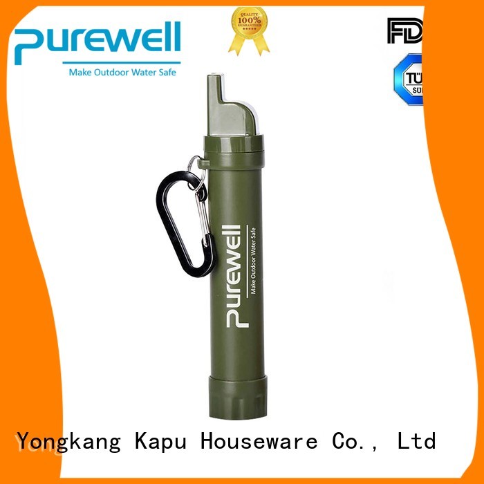 Purewell portable portable water filter factory price for traveling
