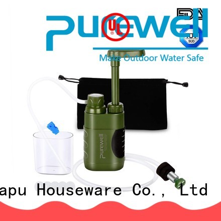 Purewell water filter pump from China for camping