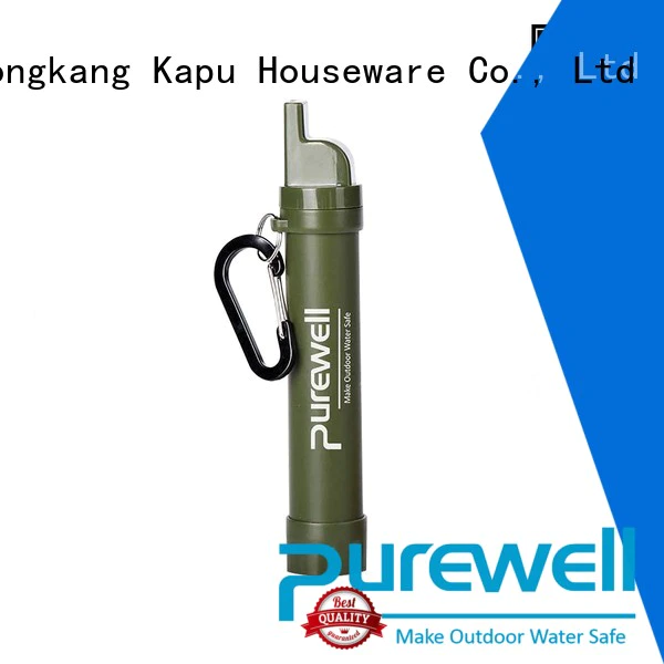 Purewell portable portable water filter factory price for camping