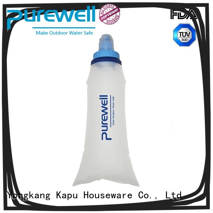 Purewell soft flask wholesale for Backpacking