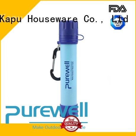 Purewell water filter straw factory price for camping