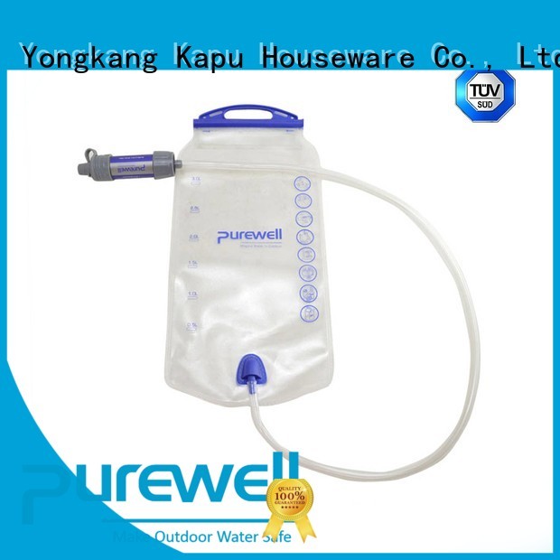 easy-hanging gravity bag water filter from China for hiking