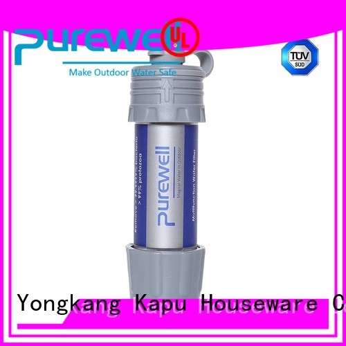 Purewell Personal water filter straw factory price for hiking