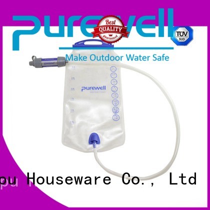 Purewell collapsible water filter bag factory price for outdoor activities