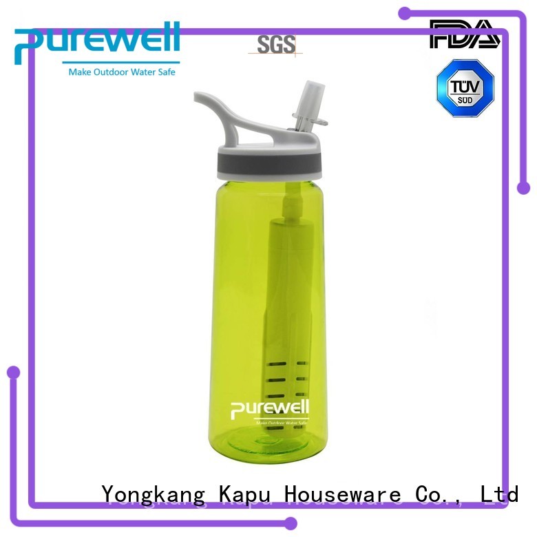 Purewell Detachable water purifier bottle inquire now for hiking