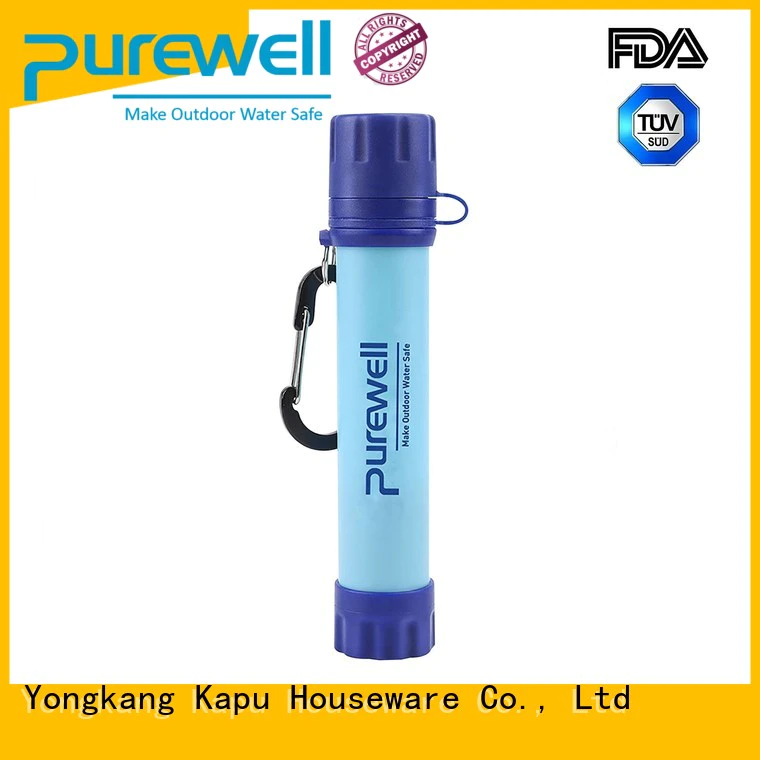 Purewell Personal portable water filter reputable manufacturer for hiking