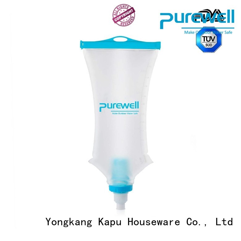 Purewell water filter bag reputable manufacturer for outdoor activities